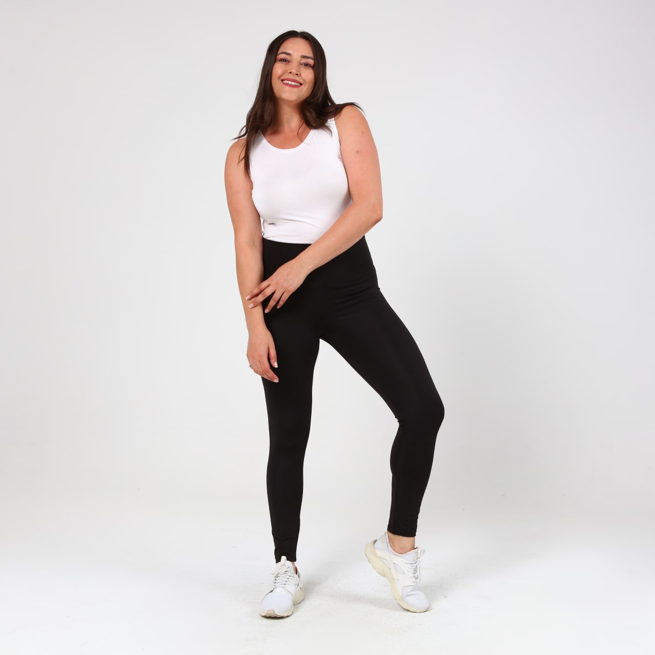 Siyah Yüksek Bel Toparlayıcı Tayt