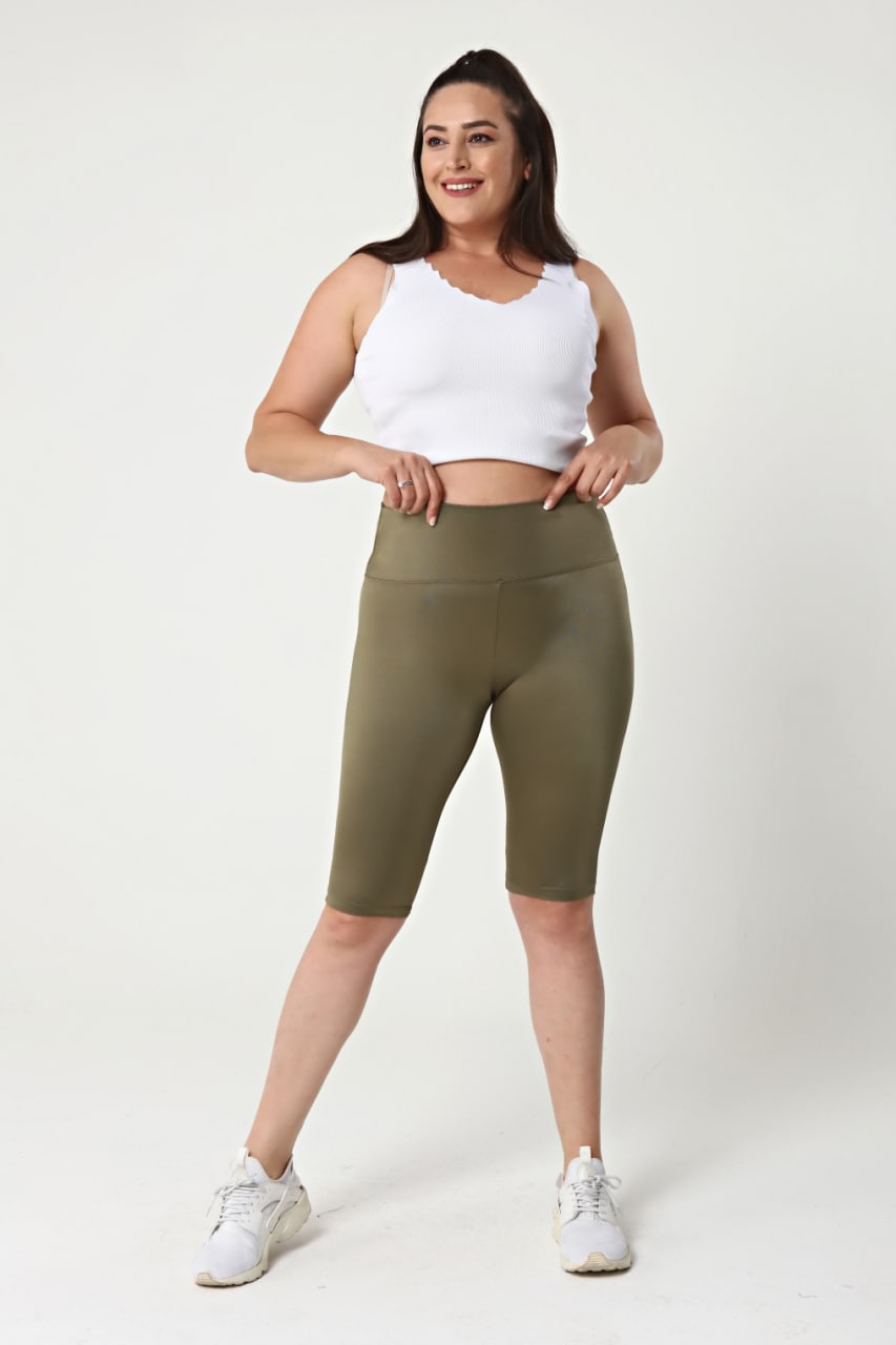 Kalın Kemerli Disko Parlak Haki