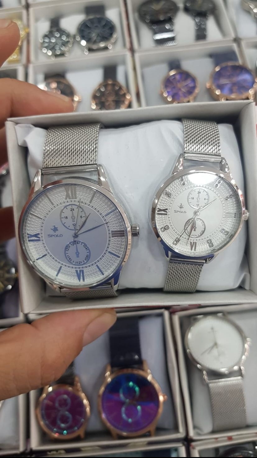 SPOLO STEEL GÜMÜŞ WATCH