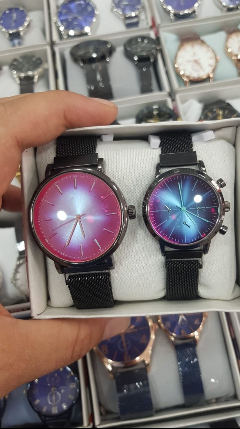 SPOLO STEEL BLACK WATCH